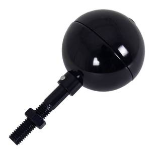 lot 10100 image: BMFTRRI Flag Pole Ball Topper Ornament - Fits Most USA Flag Poles, Trucks & Solar Lights - 12-13UNC Threaded, Aluminum Anodized Finish - Perfect Flagpole Top Replacement