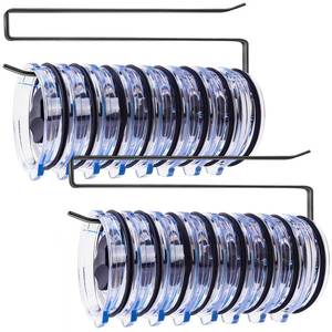 lot 10125 image: Kyrupsy 2 Pack Tumbler Lid Organizer, Versatile Cup & Water Bottle Lid Holder, Upgraded Kitchen Space Saver & Under Cabinet Storage, No Adhesive or Drilling Needed, Multi-Use Tumbler Lid Holder, Black