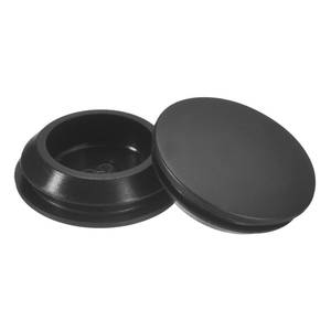 lot 10127 image: uxcell 8Pcs Silicone Plugs, Rubber Round Snap in Locking Hole Plugs for 22-24mm Hole, Hole Stoppers Waterproof Hole Plug for Metal Tube, Furniture End Caps Inserts, Black