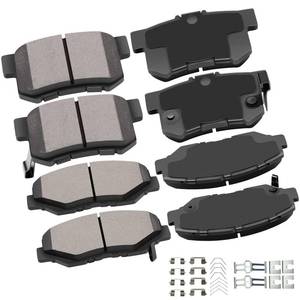 lot 10135 image: cciyu D914 D536 Front & Rear Professional Ceramic Brake Pads Set fit For 2002-2004 For Honda CR-V,2003-2011 For Honda Element