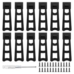 lot 10160 image: Rierdge Plastic Picture Frame Easel Back, 5.28�� Black Frame Easel Back Stand, 12 Pcs