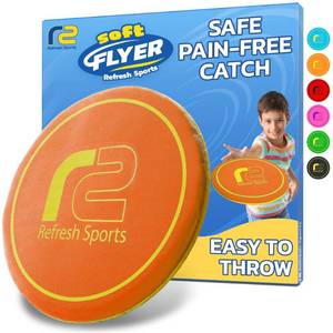 lot 11519 image: Refresh Sports Fun Flying Toy Easter Gift for Kids, Teens, and Adults - Beach Soft Disc, Durable Design Floats On Water - Easter Basket Stuffers for Teens - Soft Friisbee - Outdoor Toys for Kids
