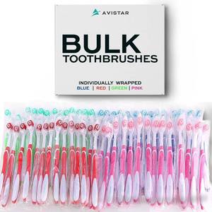 lot 11532 image: Avistar Bulk Toothbrushes Pack - 148 Individually Wrapped Toothbrushes Bulk for Travel, Hotels, Relief Missions, and Donations - Bulk Disposable Toothbrush Pack Adults and Kids
