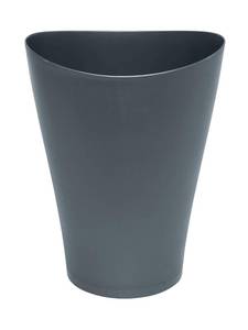 lot 11545 image: Rubbermaid Spa Works Vanity Wastebasket HomeBathroomOffice Use Small 2.25 Gallon Plastic Gunmetal Blue HomeKitchenGarageApartmentOffice