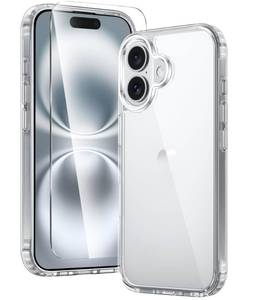 lot 12287 image: FNTCASE for iPhone 16 Plus Case Clear Phone Cases Compatible with Magsafe Slim Anti Yellowing Military Grade Drop Protection Rugged Shockproof Protective Transparent Cell Phone Cover (B-Clear)