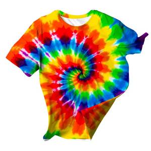 lot 12303 image: ZSKQJLW Kids Rainbow Tie Dye Shirt for Boys Girls Children Youth Neon Hippies Clothes Tie-Dyed Tee 5-14Years Old Outfit Tshirt 4T 5T Size 5