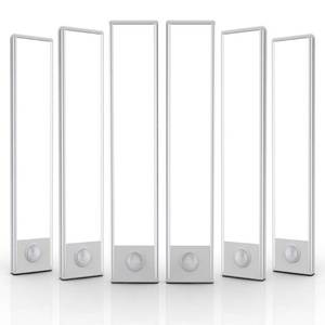 lot 12317 image: 6 Pack Under Cabinet Lighting Wireless, 32 LED Rechargeable Battery Motion Sensor Light Indoor, Stick On Magnetic Closet Lights, Under Counter Lights for Kitchen, Stairs, White 8 in