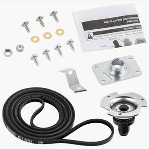 lot 12353 image: WE25M40 Dryer Drum Bearing Kit with WE03X29897 Belt Compatible with GE Hotpoint Kenmore Dryer, Replacement Part AP2619300 WE25X205 784658 PS267529 WE01X0462 WE03X0031 WE25X205E WE25X62 WE3X35