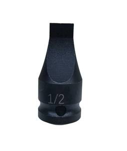 lot 12367 image: 12-inch Drive Slotted Screwdriver Bit SocketDrag Link Socket, 12 Width x 564 (2mm) Thickness Tip, Heat-Treated Cr-Mo Alloy Steel