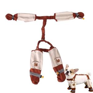 lot 12375 image: Anti Dust Pants with Shoes for Dogs Outdoor Anti Dirt Pants for Dogs for SmallMedium Dog in RainSnowHiking (2XL)