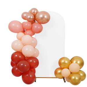 lot 12382 image: Peomeise 5FT Wedding Arch Cover��White Arch Backdrop Cover Stretchy Spandex Backdrop Stand Covers for Birthday Party Ceremony Banquet Decor(60 L x 31.2 W)