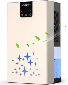 lot 15119 image: Dehumidifier, 95 OZ Water Tank Dehumidifiers for Home, 1000 sq. ft. Dehumidifier for Basement Bathroom Bedroom with Auto Shut Off, 7 Colors LED Light, Quiet Dehumidifiers with Sleep Mode, Beige