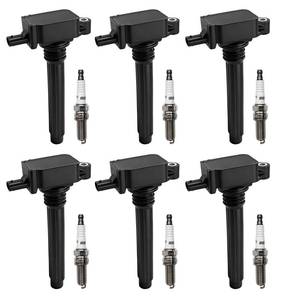 lot 15132 image: UF648 Ignition Coils & 97390 Spark Plug for Ram 1500 2500 3500, Chrysler 200 300 Town & Country, for Jeep Grand Cherokee 2011-2015 Wrangler Dodge Charger Grand Caravan C1791