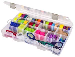 lot 15147 image: ArtBin Large Solutions Box Clear Art & Craft Organizer with Dividers - Plastic Storage Case for Convenient and Versatile Storage - Ideal for Various Craft Supplies