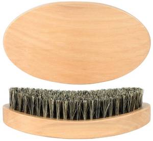 lot 16034 image: Curved 360 Wave Brush For Men, Medium Hard Palm Wave Brush for Laying Down 360 Waves, Made with Natural Boar Bristle and Wood, Easy to Hold, Perfect for Creating 360 Layer Hair Waves