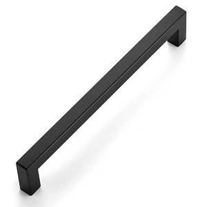 lot 16050 image: Ravinte 1 Pack 7-12 Inch Kitchen Square Cabinet Handles Matte Black Pulls Black Drawer Pulls Kitchen Cabinet Hardware for Cupboard Drawer Handles