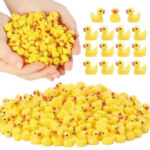 lot 16052 image: YsesoAi 100Pcs Mini Resin Ducks, Tiny Ducks Figurines Bulk for Miniature Dollhouse Decor Accessories Garden Aquarium Potted DIY Ornament Party Toys