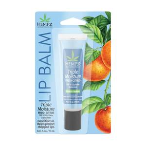lot 16062 image: Hempz SPF 15 Lip Balm, Triple Moisture, Ultra Hydrating Lip Care for Men or Women, .44 oz.