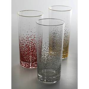 lot 16076 image: Gibson Home Laurie Gates Audrey Hill Decorated Tumbler Glasware, Glass, 16 oz, 138937.01