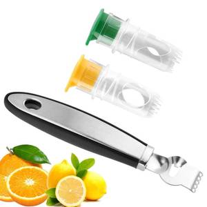 lot 16093 image: Screw Top Manual Lemon Squeezer, 2pcs Lime Squeezer with Lemon Zester, Mini Handheld Orange Press Juice Extractor, Citrus Juicer for Seasoning Cooking and Cocktails(COLORYellowGreen)