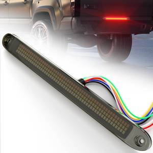 lot 16447 image: PSEQT 16 LED Trailer Tail Light Bar, Brake Stop Turn Signal Running Reverse Lights Red & Amber & White 3-Color Multi-Function Identification Strip Lamp Waterproof for Pickup Offroad Truck Trailer RV