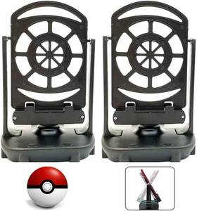 lot 16461 image: 2 Sets Steps Counter Compatible for Po-ke-mon Go Walker Phone Swing Accessories Mute Version Egg hatcher Rocker Quick Steps Earning DeviceSupport 4 Phones Black