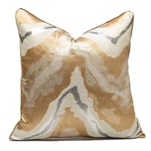 lot 16481 image: Gold Decorative Throw Pillow Covers,24x24, Modern, Stylish,Unique,Decorative Cover Pillow Covers for Couch,Sofa,Bed,Home Decor