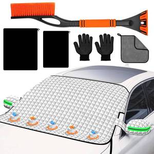 lot 18329 image: COFSODI Winter Windshield Covers for Ice and Snow&Winter Car Essentials, Car Anti-Snow Cover, Snow Windshield Cover Automotive Exterior Accessories��Free Car Snow Shovel, Towel, and Gloves.