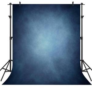 lot 18333 image: DePhoto 6x9Ft Fabric Blue Abstract Backdrop Solid Blue Professional Photography Kids Adult Portrait Photo Background Graduation Travel Family Portrait Newborn Banner Decoration Studio Supplies Props