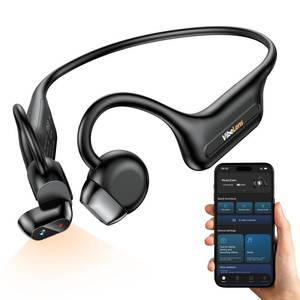 lot 18351 image: VibeLens MusicCam World��s 1st Bone Conduction Headphones with Camera, Hand-Free POV Camera Headphones, IP68 Water & Sweat Resistant, AI Functions, Open-Ear Bluetooth Wireless Sport Earphones with APP