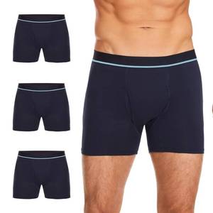 lot 18356 image: ShieldEase Washable Incontinence Boxer Briefs for Men - Cotton Urinary Leakproof Underwear with Fly, Enhanced Front & Rear Protection 150 ml Absorbency (3 Pack, 2XL, Blue)