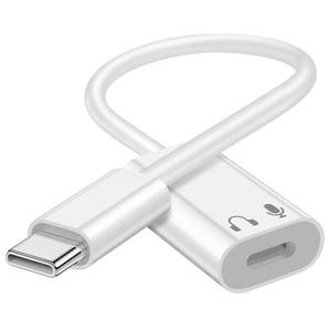 lot 18387 image: USB C to Lightning Audio Adapter, USB Type C Male to Lightning Female Earphone Converter Compatible with iPhone 1616Pro1515Pro, iPad Pro, iPad Air 654, MacBook and More (Audio Only, No Charge)