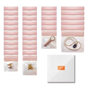 lot 18401 image: 30 PCS Anti Tarnish Jewelry Bags for Travel and Storage, Small Clear EVA Pouches Organizer for Gold Silver Ring Earing Chain Bracelet, Jelly-Like Softness, No Yellowing, No Odors(Assorted Sizes��