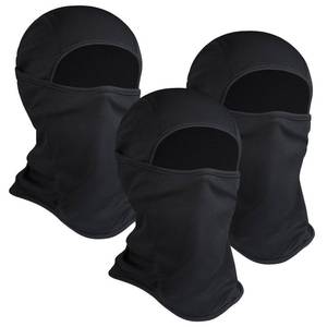 lot 18405 image: 3 Pieces Balaclava Ski Mask -Winter Full Face Mask for Men Women Windproof Weather Outdoors Cover for Men Women Boys Girls BlackBlackBlack