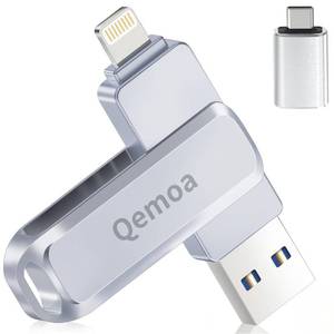 lot 18406 image: MFi Certified 512GB Flash Drive Photo Stick for iPhone, External Memory Photo Keeper Storage for Data SaverBackupTransfer FilesPictureVideoiPhoneiPadiOSAndroidPC (Gray)Available Space 484GB