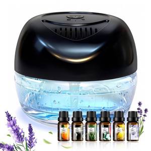 lot 19899 image: ap airpleasure Water Based Air Purifier with Essential Oil Diffuser Pack, Air Washer with 7 Color LED Night Light, Air Revitalizer Includes 6x10ml Essential Oil Aroma Diffuser for Home, Office, Pet