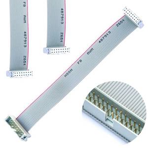 lot 20436 image: Tcenofoxy 2.54mm Flat Ribbon IDC Cable Male to Female, Flat Ribbon Cable Connector 16P FC 16-Pin 30cm Length 2Pcs (TC-30cm-MF16P-2)