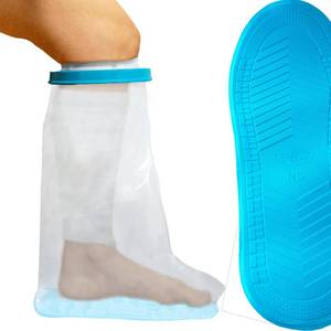 lot 20453 image: Tideshake - Non-Slip Waterproof Leg Cast Cover for Showering, Reusable Adult Short Leg Cast Protector, Cast Covers for Shower Leg, Cast Bag for Shower, Cast Cover for Showering Foot