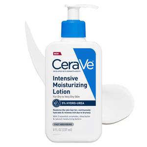 lot 20464 image: CeraVe Intensive Moisturizing Lotion, Hydro-Urea  Shea Butter, Body Lotion For Dry Skin, Relieves Signs Of Extra Dry Skin, Non Greasy Hydrating Cream For Rough, Tight, Red & Itchy Skin, 8oz