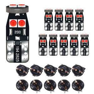 lot 20476 image: DODOFUN 12V Red T10 PC168 PC175 PC194 PC194R PC195 PC160 PC161 PC195NA Instrument Cluster Light LED Bulb Replacement For Dashboard Dash Panel Gauge Indicator Lamp W5W 158 168 194 2825 with Socket