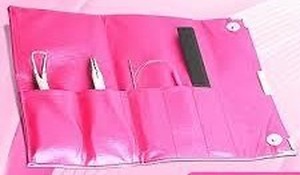 lot 18360 image: Pink Tool Holder with tools