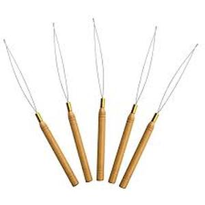 lot 18366 image: 5pc hair extensions loop tools
