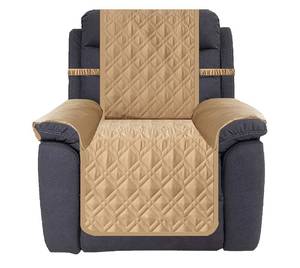 lot 3621 image: Ameritex Waterproof Nonslip Recliner Cover Stay in Place, Dog Chair Cover Furniture Protector, Ideal Recliner Slipcovers for Pets and Kids (Sand, 23)
