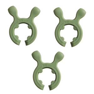 lot 4048 image: Alxjejo 3 Pack Silicone Pot Clip Utensil Rest, Deer Antler Spoon Holder for Pot Handles, Boil Over Guard & Lid Lifter, Heat Resistant Spoon Rest for Kitchen, Fits Handles 0.5 or Thicker (Green-3PCS)