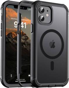 lot 4049 image: jaroco Magnetic for iPhone 1212 Pro Case, Compatible with MagSafeMilitary Grade Drop ProtectionHeavy Duty ProtectionNon-SlipShockproof 2-Layer Durable Bumper Phone Case 6.1-Black