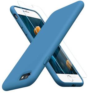 lot 4053 image: Miracase Ultra Slim Designed for iPhone SE Case 2022(3rd Gen)iPhone SE 2020 Case(2nd Gen)iPhone 7 CaseiPhone 8 Case with Screen Protector, Multi-Color Silicone Shockproof Phone Case(Capri Blue)