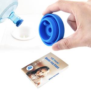 lot 4058 image: (3 PACK) YEPfomi Reusable 5 Gallon Water Jug Cap, Food Grade Silicone Replacement Bucket Lid for 2345 Gallon Bottle 55mm Standard Tops Water Bottle and Water Dispenser