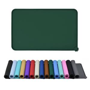lot 4071 image: Reopet Waterproof Pet Feeding Mat with High Raised Edges, Heavier and Thicker Placemats for Cat Dog Water Bowl with BPA Free, Dogs Cats Food Mats for Messy Drinkers to Prevent Spill and Protect Floors