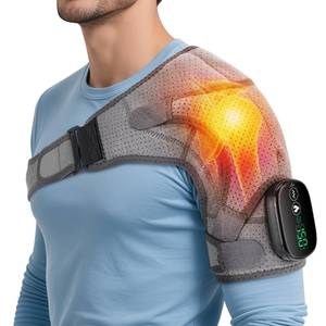 lot 4113 image: Heated Shoulder Wrap with Massage, Shoulder Heating Pad for Rotator Cuff Frozen Shoulder, Cordless Shoulder Heating Pads Shoulder Massager with Heat