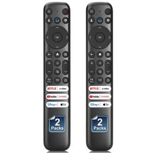 lot 4222 image: Only for TCL-Google-TV-Remote-Control Replacement,RC813 Compatible with TCL QM8QM7Q7Q6Q5S5S4S3 4K UHD HDR LED QLED QD-Mini LED Full-HD Smart TVs(Pack of 2)